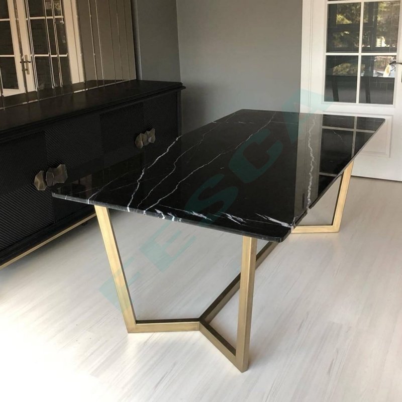 Alexsander Black Marble Table 70